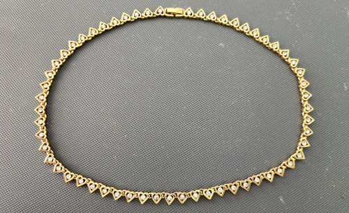 Vintage gold plated - gold, link