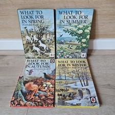 Vintage Ladybird Books Set What to Look for in Spring Summer Autumn Winter 1960s