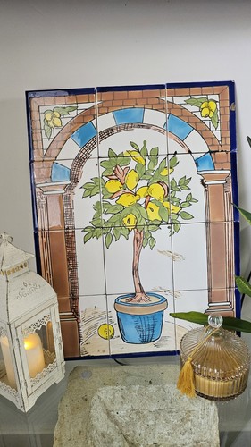 Handmade tunisian ceramic tile - handmade,