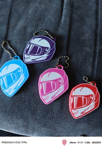 Motorcycle helmet keyring - motorcycle,