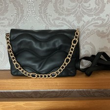 Zara Black Quilted Crossbody