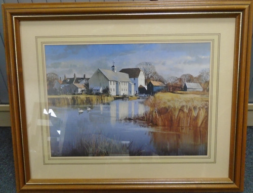 Framed print hambledon hill - framed,