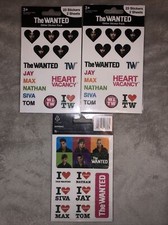 BUNDLE OF STICKERS - PARTY LOOT BAG FILLERS - THE WANTED, BAND, MUSIC