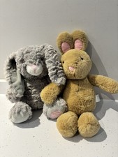 Two Super Soft Large Bunnies Easter Bunny Plush Soft Toy