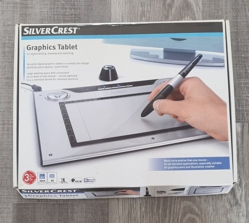 Silver crest graphics tablet - silver,