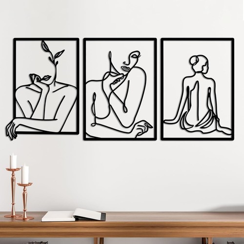 Fentar 3pcs metal wall art - metal,