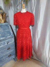 Coast NewWT radiant red lace Dress Size 16 – Wedding / Party / Evening / Formal