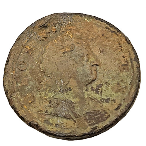 1720 george copper halfpenny - i,