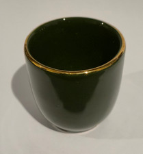 WADE 1990s EGG CUP Dark Green with Gold Edge ~ Harrods colours ~ Excellent Cond.