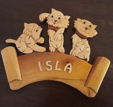 ISLA  Wooden Name Sign/Door Plague To Hang Up
