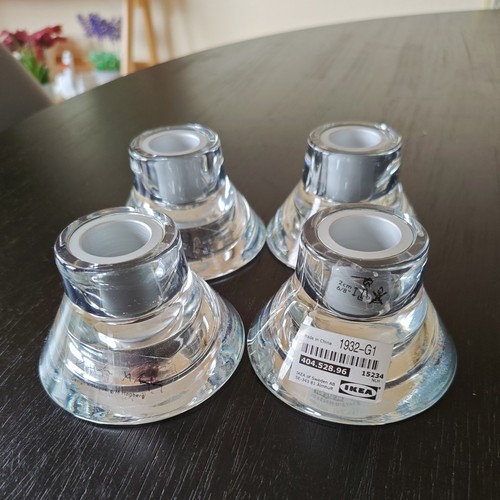 Ikea glass candle holders - candle,