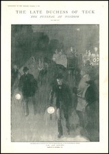 1897 ROYALTY Late Duchess Teck Funeral Windsor White Lodge Hearse (181)