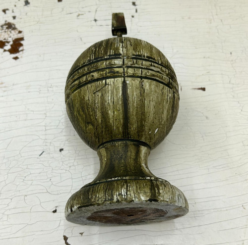 Antique wooden newel post - newel,