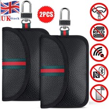 2X Car Key Signal Blocker Case Faraday Cage Fob Pouch Keyless RFID Blocking Bags
