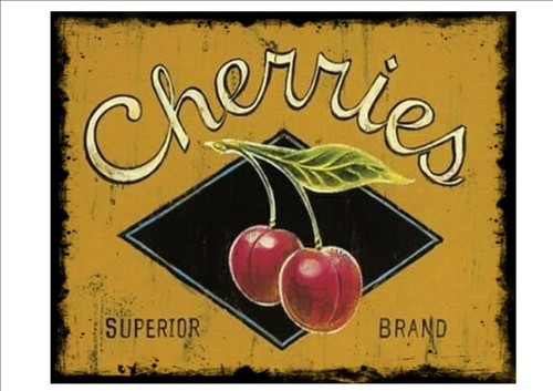 Vintage cherry advertising - vintage,