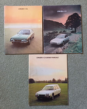 3 x Citroen CX Sales Brochures Safari/Familiale