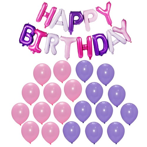 Happy birthday balloons banner - birthday,