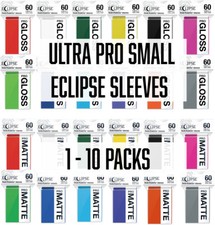 Ultra Pro Small Card Sleeves Gloss / Matte Eclipse Opaque Sleeves 1-10 Packs