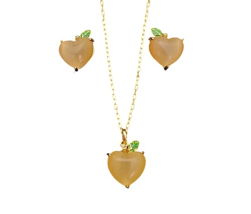 Kate spade heart peach post - spade,