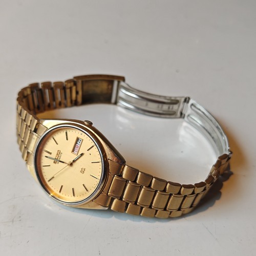 Seiko 5y23 8a11 gold plated - seiko,