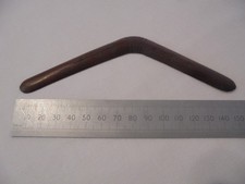 AUSTRALIAN HANDMADE CARVED MINIATURE WOODEN BOOMERANG
