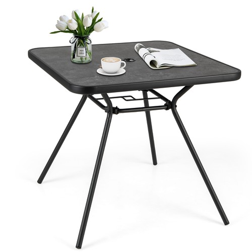 Gymax durable metal - durable, bistro