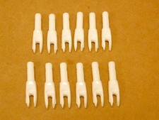 Original Easton Precision ACC 1206-G Nocks - Large Groove - White - New Dozen