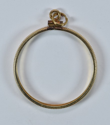 14k gold coin bezel - 14k,
