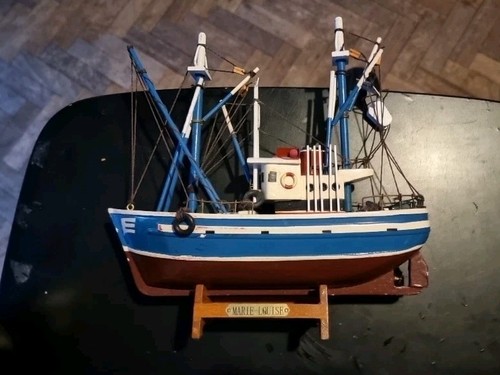 Vintage wooden fishing trawler - vintage,