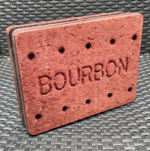 Bourbon shaped biscuit tin - shaped,