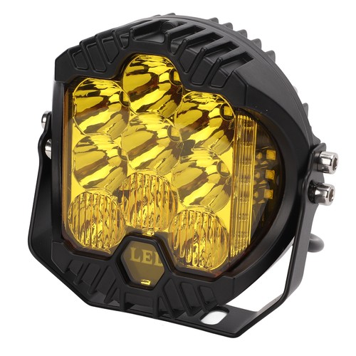 Yellow 5in led offroad - led,
