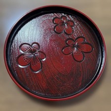 Japanese Lacquer Tray Red