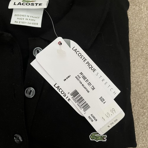 Lacoste black women - lacoste, piqué