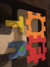 GIANT SIZE FOAM ALPHABET letters KIDS SOFT JIGSAW PUZZLE PLAY LEARNING MAT