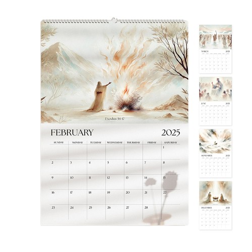 Bible wall calendar 2025 - wall, 12