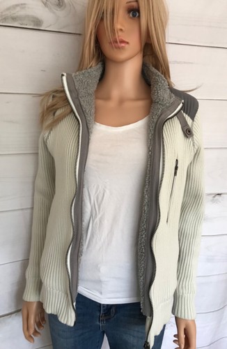Petroleum ivory knit jacket - petroleum,