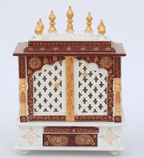 Indian Wooden Door Temple Puja