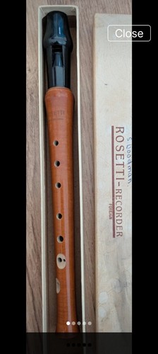 Vintage rosetti wooden descant - vintage,
