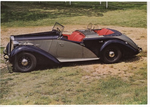Veteran car post card 1939 - card.,