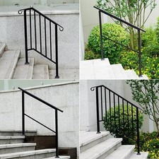 Outdoor Black Steel Handrail