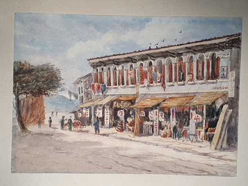 Antique hong kong watercolour - antique,