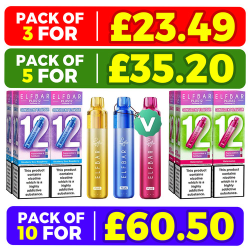 Elf bar plus prefilled pod - 12,