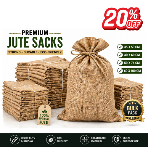 Heavy duty jute - duty, sacks