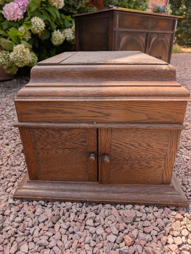 Antique oak tabletop - oak,