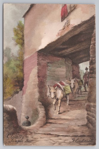 Postcard antique art - , clovelly