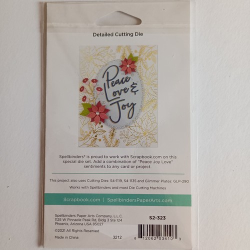 Spellbinders die set peace - die,