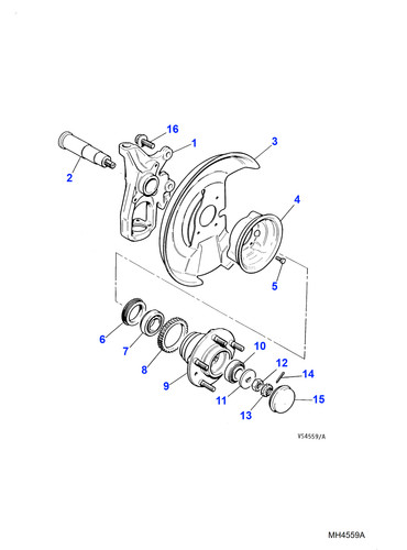 Jaguar genuine hub bearing - jaguar, kit