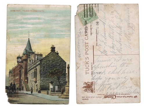 Postcard tolbooth - postcard,