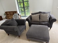 Sofa.com Yanna Two Seater Sofa, Arm Chair & Matching Footstool