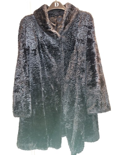 Vintage faux fur - fur, black